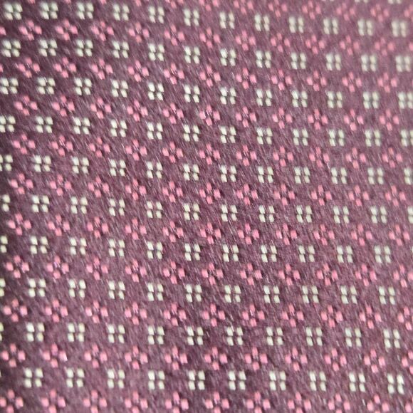 Ermenegildo Zegna Mens Tie Geometric Silk Made Italy Modern Designer burgundy - Picture 2 of 6